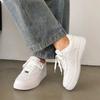 Kleine weiße Schuhe Damen Sommer Neu Leder Bequem Plateau Mode Vielseitig Paar Sport und Freizeit Board Schuhe Herren