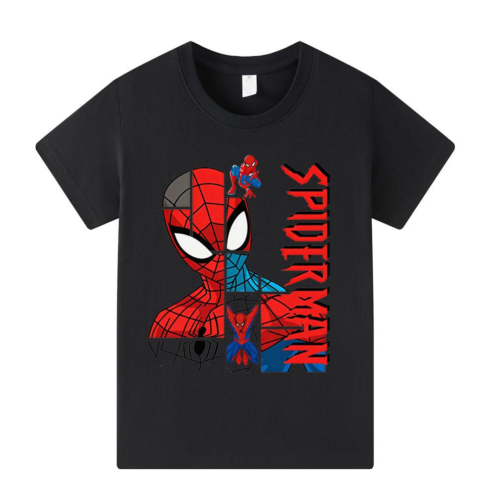 A1479 Kids Boys Girls Print Casual Short Sleeves T-shirt 100cm