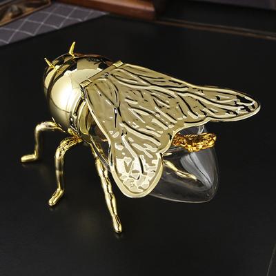 High-end Bee Sugar Tank Home Restaurant Coffee Shop Hotel Tabletop Storage Tank with Spoon Storage Toy Ornament