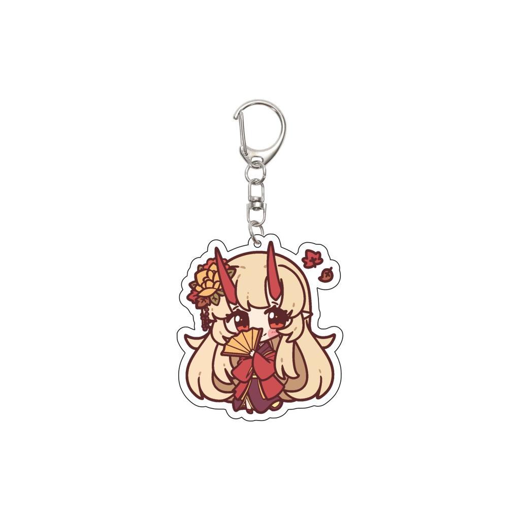 55MM Anime hololive Keychain Tokino Sora/Robocosan/Ōokami Mio/Shirogane Noel Key Chain Acrylic Model Plate Christmas Gifts