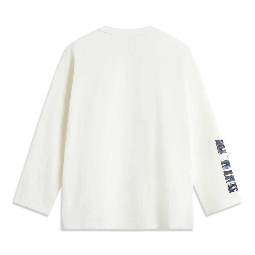 Li Ning X Den forbudte by-samarbeid Ruyi-serien CNY Zodiakår Kinesisk kultur Sport Mote Løs Rund hals Langermet T-skjorte AHSV703-1