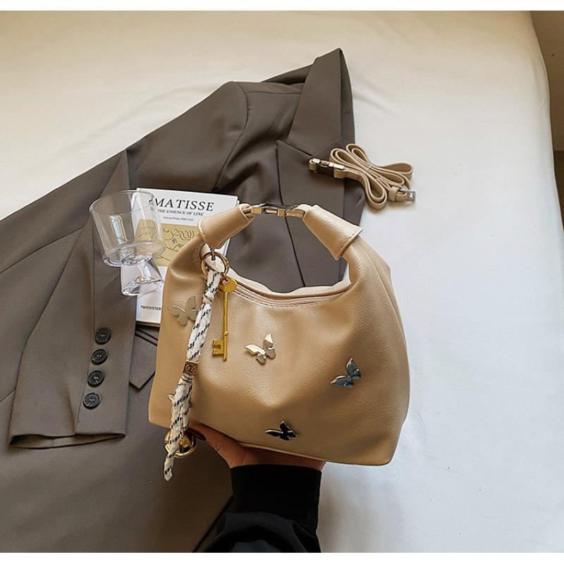 Hand Carry Simple and Fashionable Pea Bag New Trend Bow Shoulder Messenger Bag High Sense