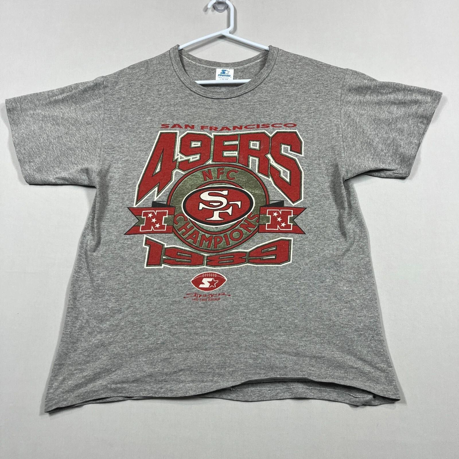 

Vintage San Francisco 49ers 1990 NFL Single Stitch 90s Tee T Shirt Mens Large L 2XL