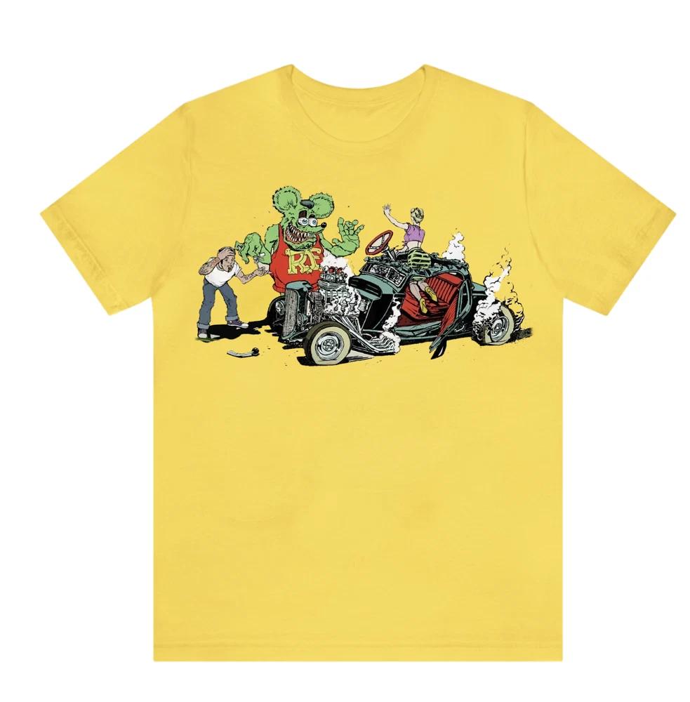Ed Roth RAT Rat Fink Hot Rod Flag Size S-4XL T Shirt Unisex UR358 M