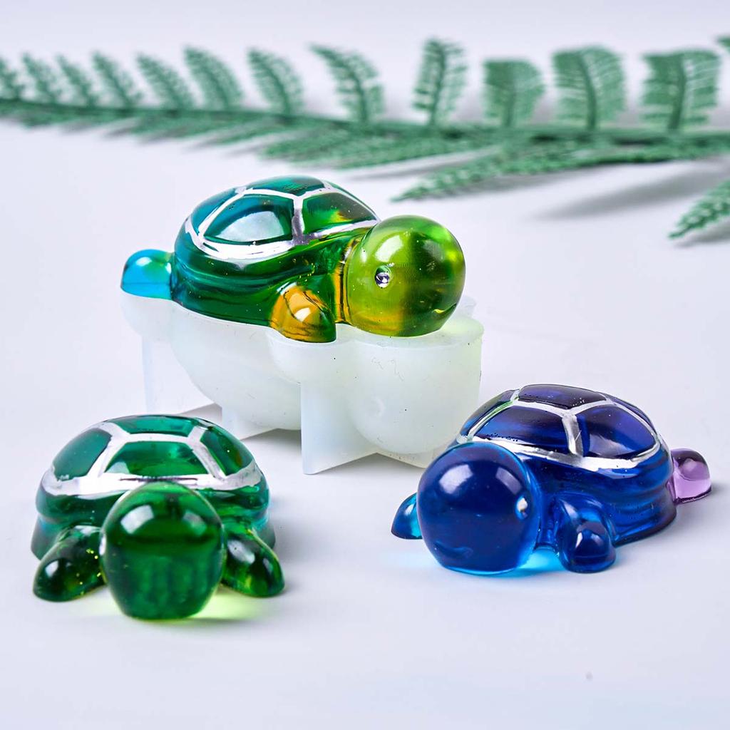 Simulation Schildkröte Silikonform DIY Handgemachte Tierornamente UV Epoxidharz Gips Gussformen Heimdekor Handwerk Geschenke