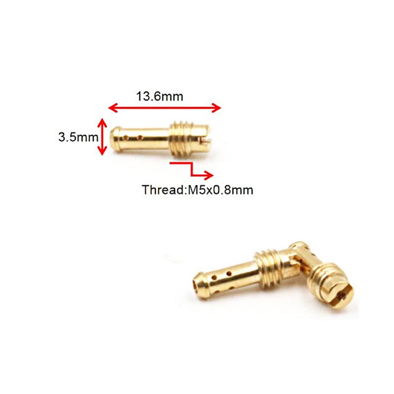 10Pcs Pilot Jets Carburetor For MIKUNI VM TM TMX Carburador VM22/210 TZR250 3XV EN125 AX100 Slow Jet Injectors Nozzle Gicleur