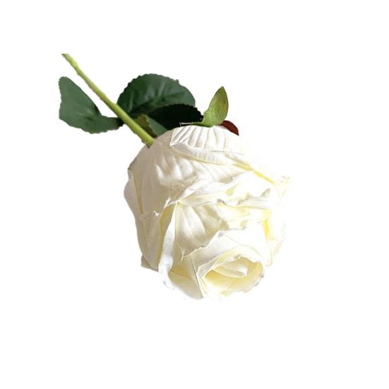 

Искусственная роза с обожженным краем, имитация розы, реалистичный искусственный цветок для дома, свадьбы, украшения сада белый