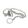[Walking Device] Stainless Steel Chastity Lock Pot Cover CB Cage with Chain Couple Game Tools Adult Supplies