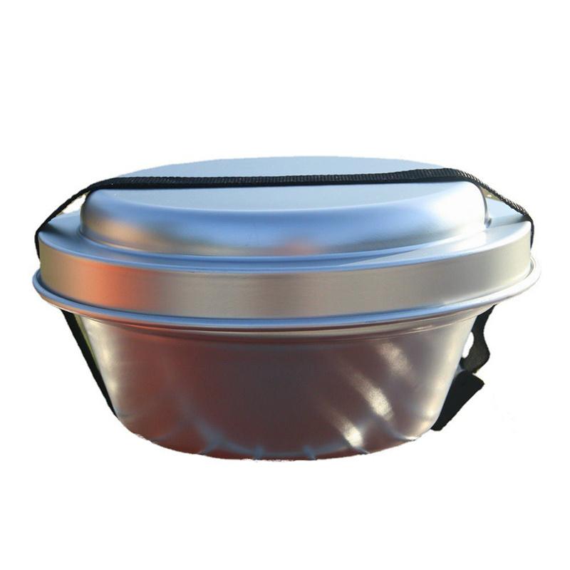 

Портативная походная кухонная утварь для пикника, миска для приготовления пищи, сверхлегкая плита серебряный