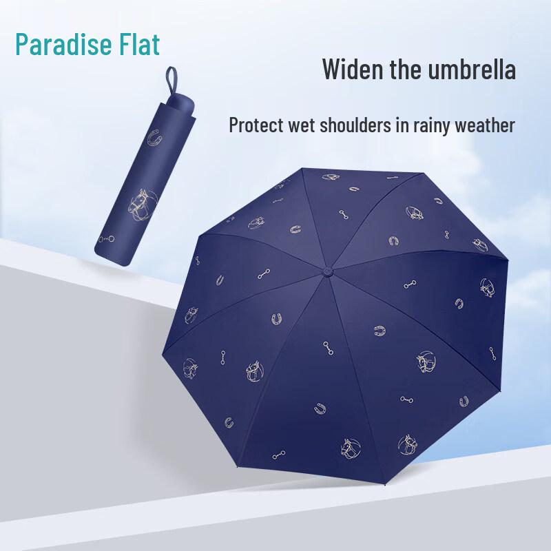 Paradise Umbrella Horse-Themed Cultural Creative Sun & Rain Umbrella