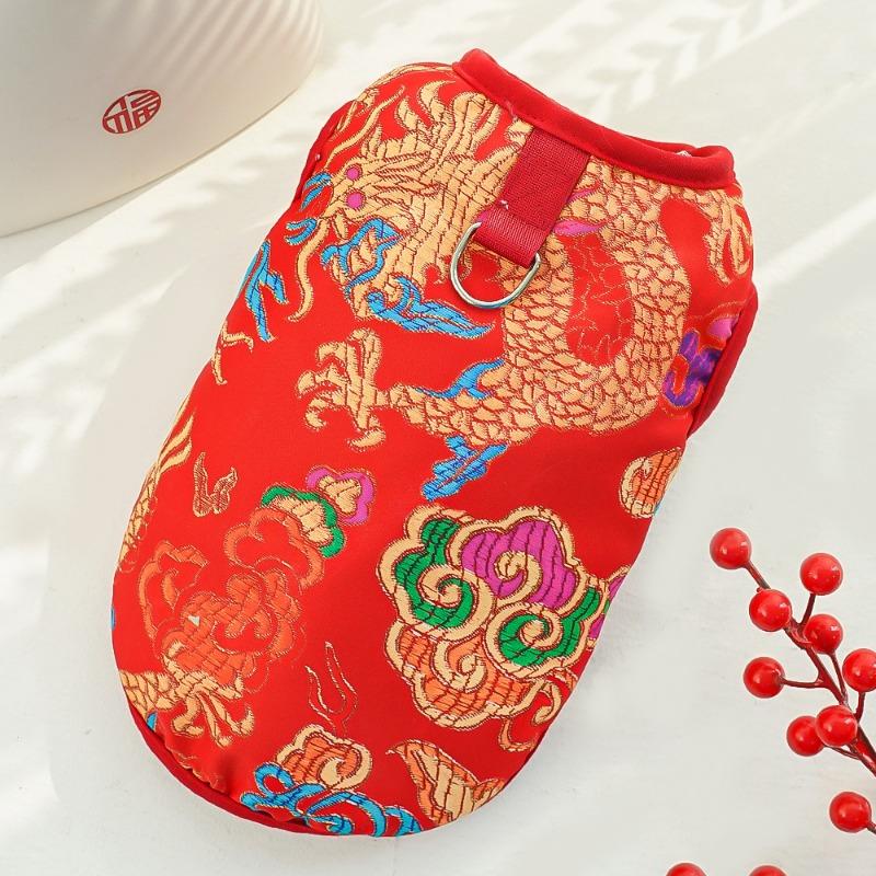 Big Flowered Jackets, New Year Gowns, Small, Medium and Large Dogs, Pet Dogs, Cats, French Bulldogs, Clothing and Supplies, Cat Clothing