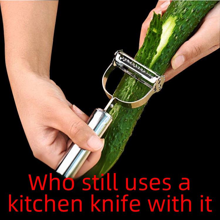 Küchenschäler aus Edelstahl für Obst und Gemüse – Kartoffeln, Äpfel, Melonen