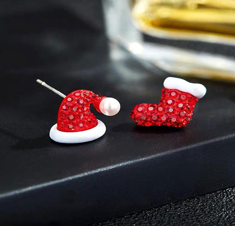 Sweet Strawberry Cherry Apple Fruit Earrings Red Flower Earrings Hipster Mushroom Earrings