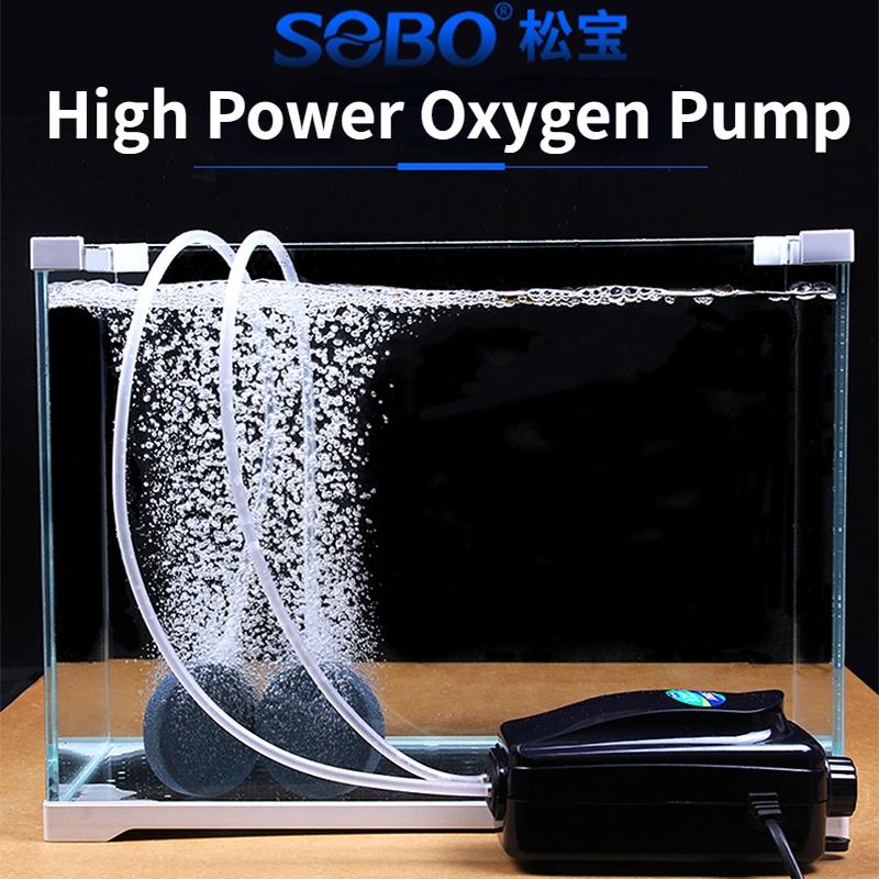 SOBO Aquarium Oxygen Pump Aquarium Supplies 738M Double Hole 3.5w Adjustable High-power Oxygen-increasing Pump