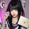 Halloween Party Girl's Navy Blue Sailor Skirt Pantyhose Loli Black Leather Shoes Yandere Simulator Ayano Aishi Cosplay Costume