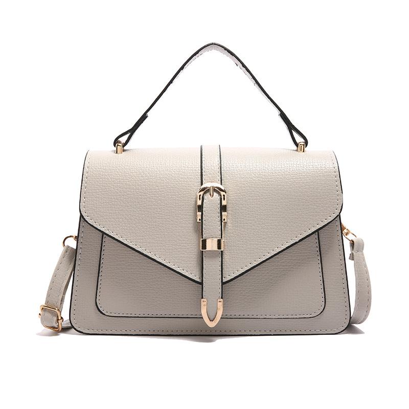 

Popular fashion single shoulder oblique span small square bag retro foreign style women s bag new spring texture Korean version handbag сірий колір
