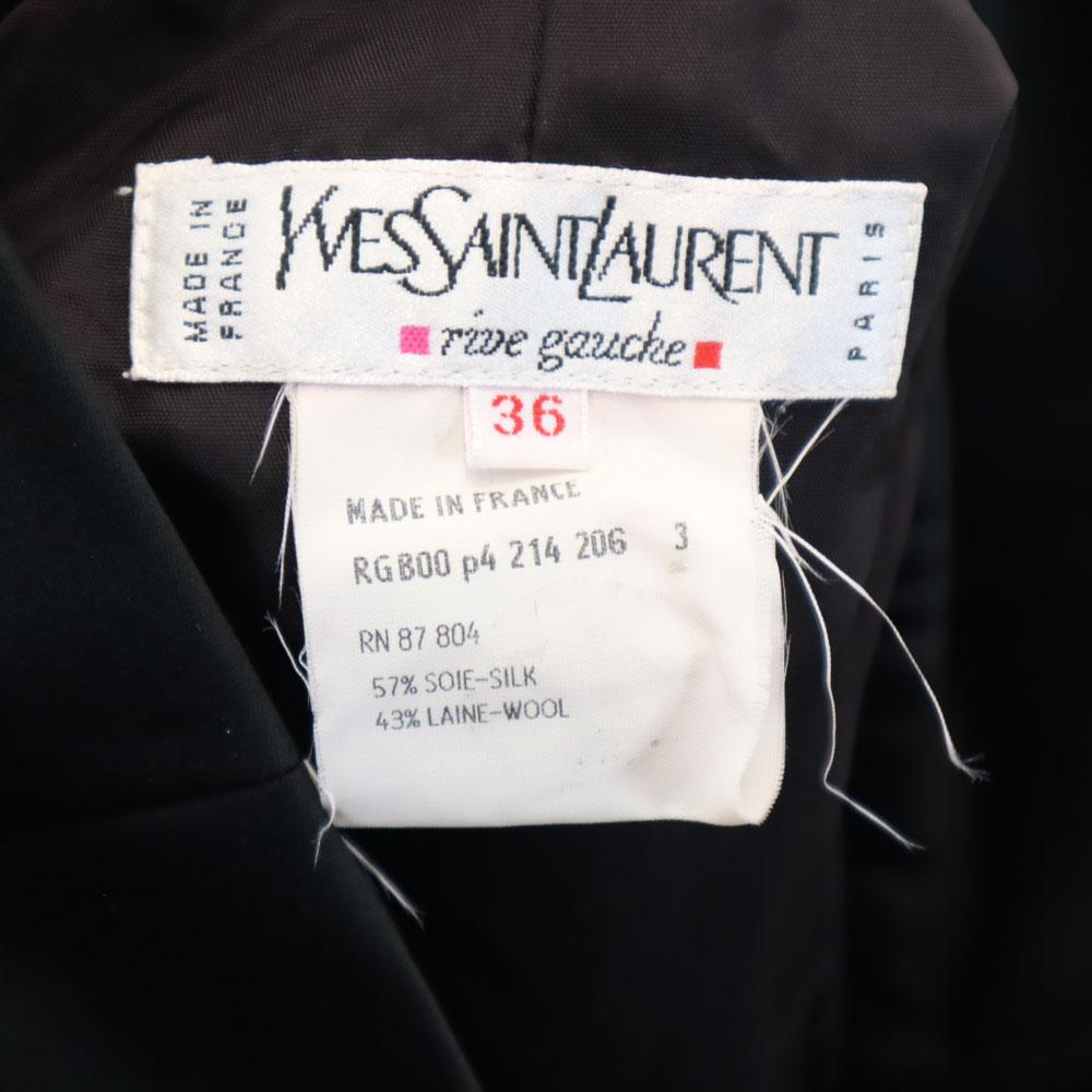 Yves Saint Laurent 80s 90s French Silk Blend Old Midi Length Skirt 36 Women Used
