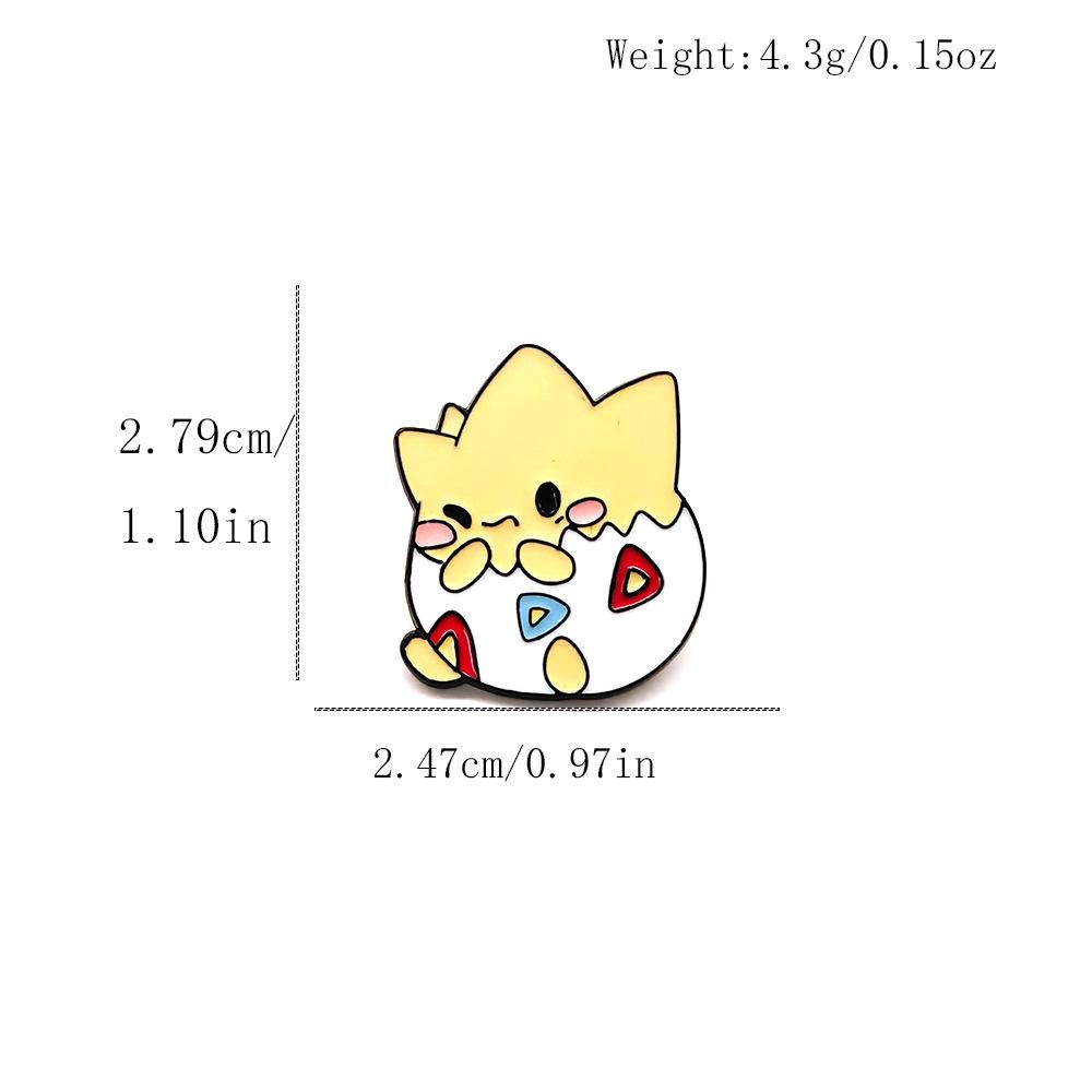 Cartoon Pokemon Monster Brooches: Charmander, Pikachu & Squirtle Pins