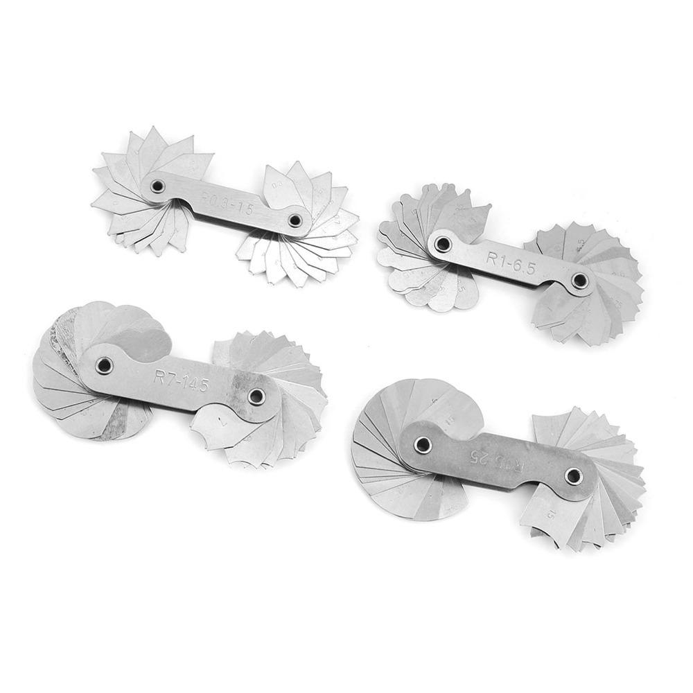 

Portable Stainless Steel Radius Gauge External Internal Concave Convex Fillet Gauge Metric Two Types Gauge Set For Tool Makers
