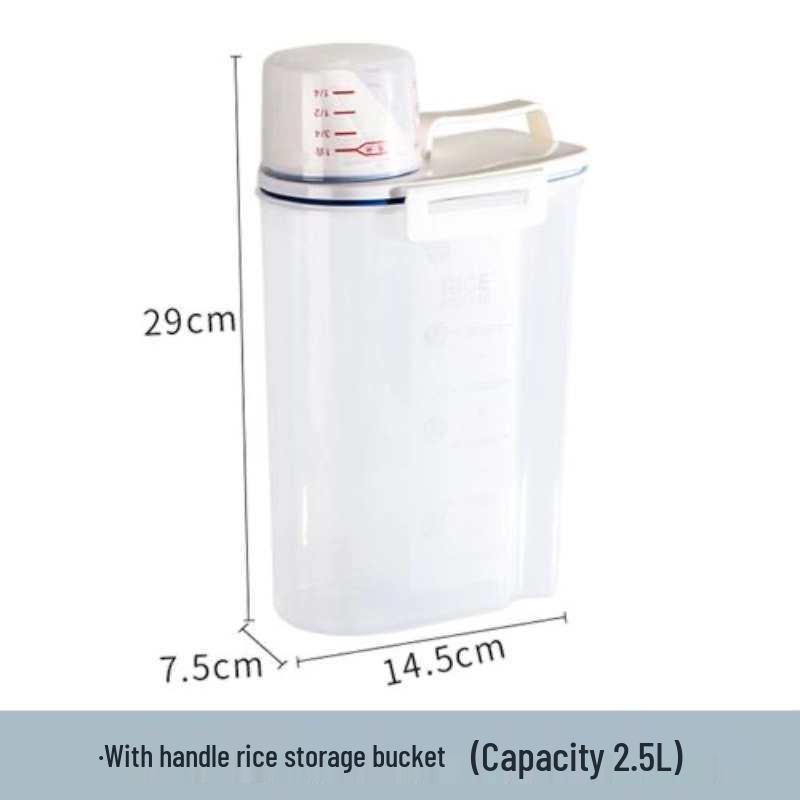 Japanese Millet Storage Bucket - Insect  Moisture-Proof Kitchen Container for Whole Grains  Flour