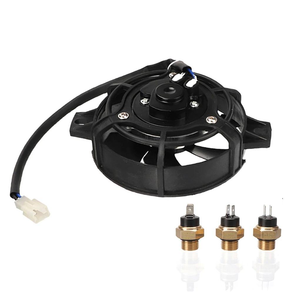 Motorcycle 4 Inch Radiator Cooling Fan Oil Cooler Water Cooler Electric Fan For HONDA KAYO Dirt Bike Go Kart Quad Accessories