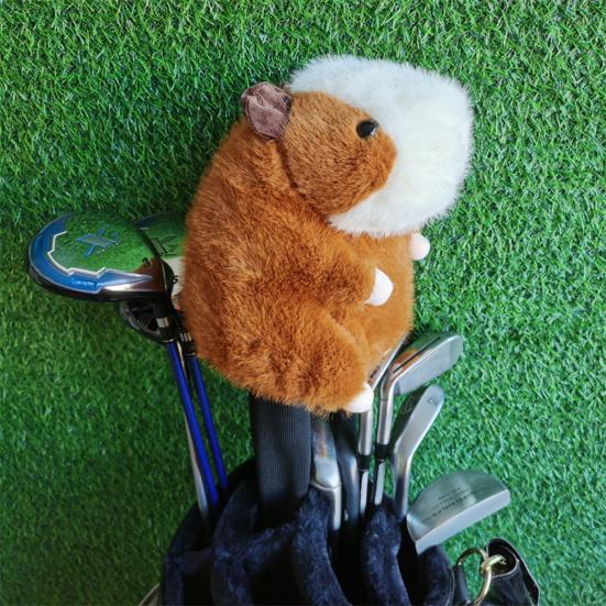 Guinea Pig Golf Club Headcover Plush Animal Wood Driver Head Protector Cover Golf Accessories Men Women Golfer Gift