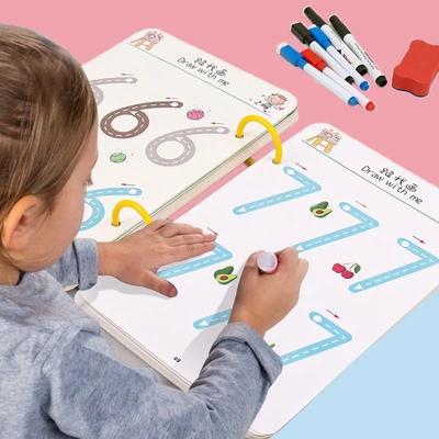 Magical Tracing Workbook Montessori Books For Children Pen Control Training Reusable Calligraphy Copybook For Kids Educational