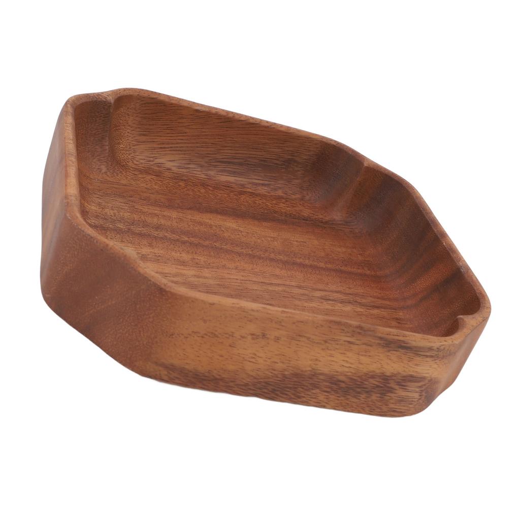 Träbrickor Serveringsfat Miljövänliga Multifunktionella Brickor Heminredning för Sallad Dessert Frukt