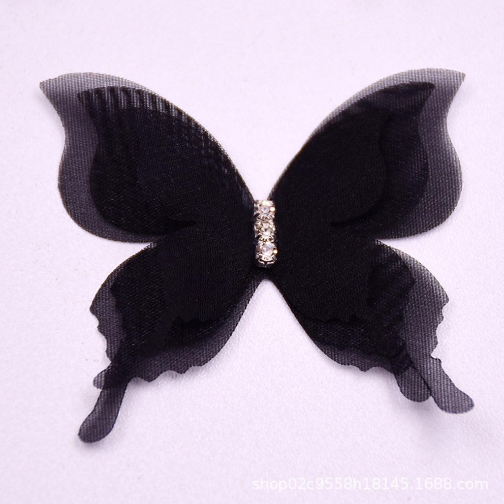20PCS Embroidery Butterfly Appliques Sew On Patches for Sewing Craft Wedding Dress Clothing Decoration Hair Accessories