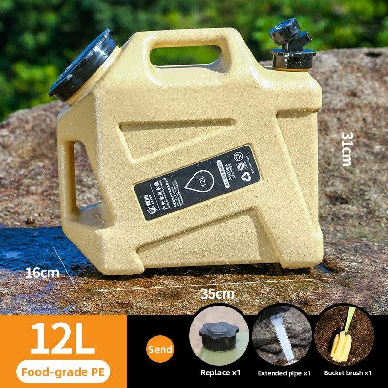 

Уличное ведро для хранения воды пищевого класса - Большая вместимость Легкое и портативное и Прочное и долговечное Идеально подходит для походов хаки