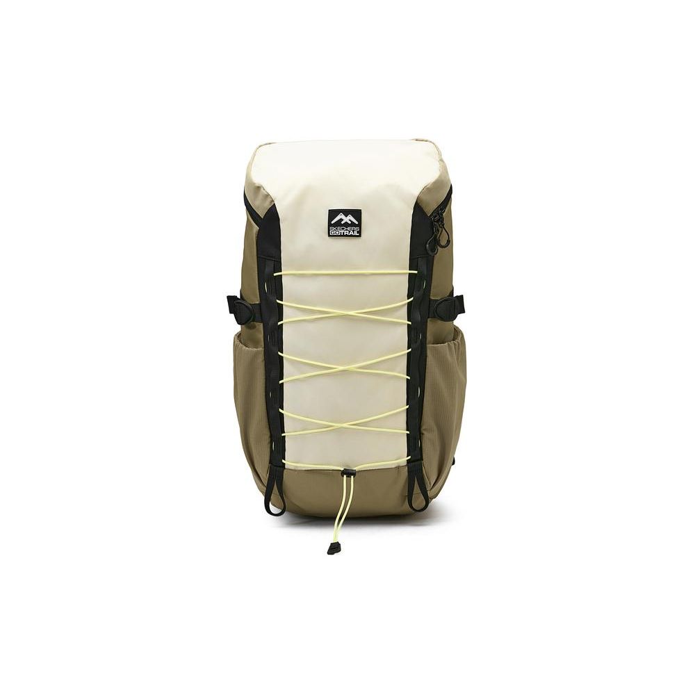 Skechers Lanlin Series Adjustable Shoulder Strap Zipper Closure Fabric Backpack Unisex backpack Ivory L224U023-001J Ivory White