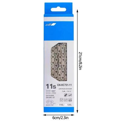 HC701 11 Speed MTB Chain Road Bike Chain 116 Links Mountain Bike Road Bike Chain with Quick Link