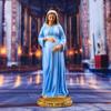 Virgin Mary Statue of Pregnant Mary Statue of Expectant Mother Mary Statue Resin and Stone Religious Gifts, Decorative Collection Ornaments