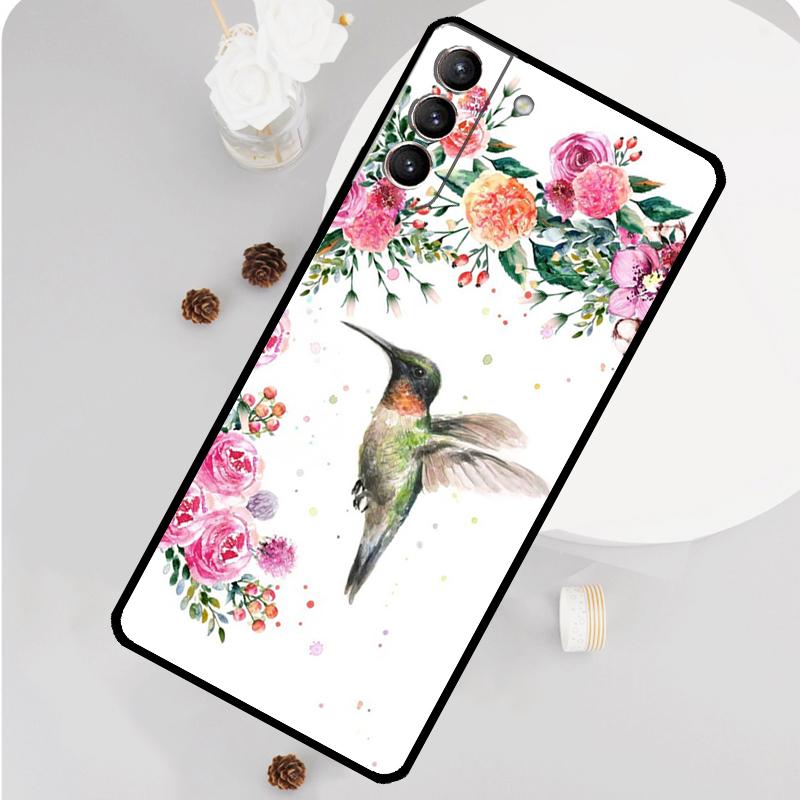 Hummingbird Phone Case For Samsung Galaxy S24 S26 Ultra S20 S21 S22 S23 S25 Plus S10 S25 FE Funda Cover