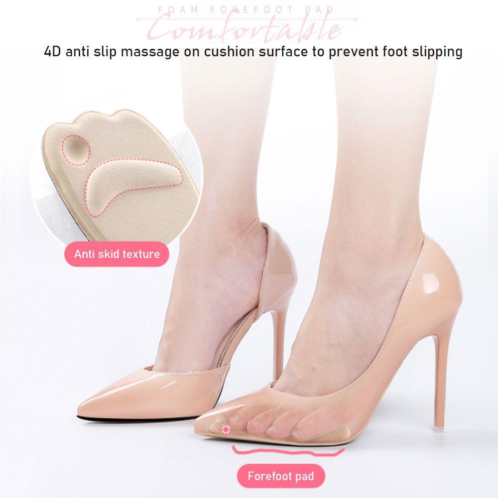 1 Pair Women Anti-Slip Soft Forefoot Insoles Shoes Pads High Heel Sponge