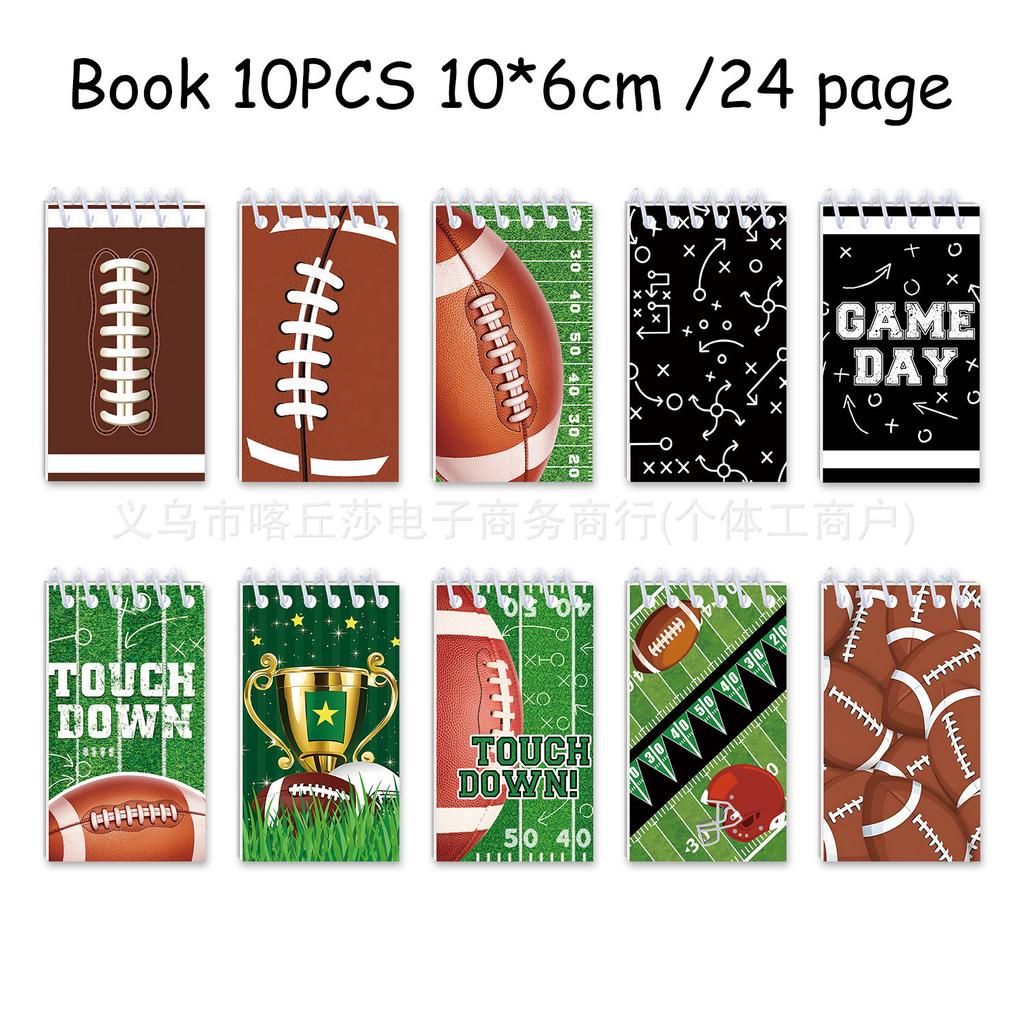 Super Bowl Football Party Supplies American Football Children'S Birthday Party Tableware Tablecloth Paper Plates Tissue Decoration