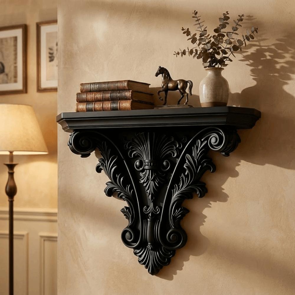 Carving Floating Shelf 3D Printing Wall Storage Rack Multi-functional Wall Mounted Shelves  Bedroom