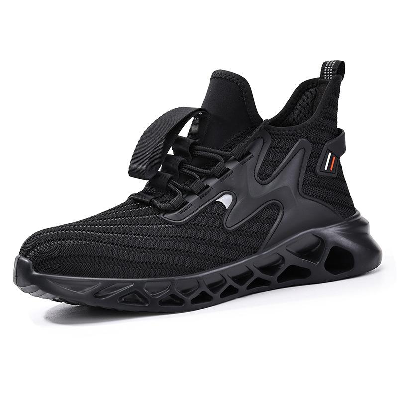 Schuhe Bruchfest Durchstichfest Atmungsaktiv Stahlkappenschuhe High Top Bequem Weiche Sohle Sicherheitsschuhe