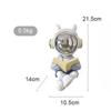 1pc Fantasy Astronaut Figurine, Resin Statue Bookend for Living Room, Office, Study Desk Home Decor, Versatile Room Placement, No Power Needed