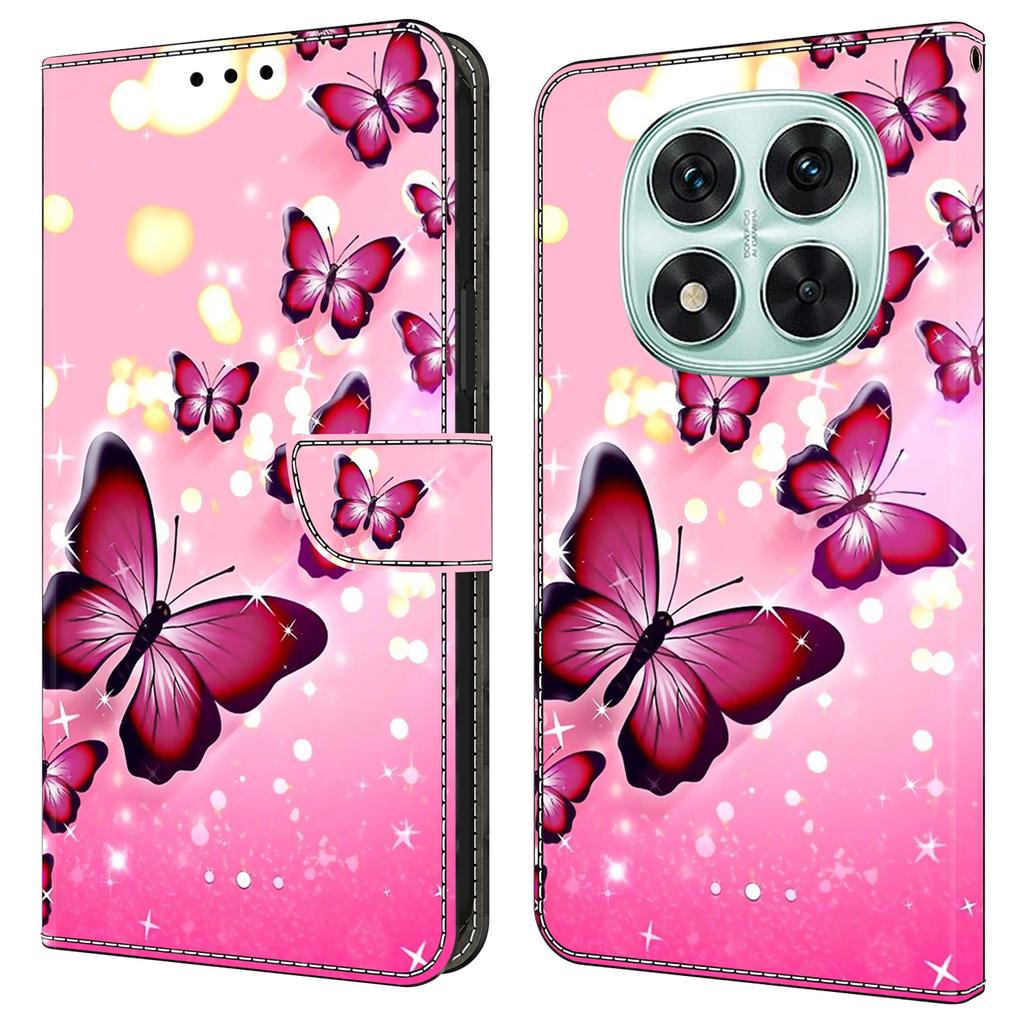 Etui dla Xiaomi Redmi Note 14 Pro 4G Portfel Stojak Wzór Drukowany Skóra PU Klapka Pokrowiec na Telefon