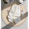Tencel linen cotton wide-leg pants for women, thin style, 2026 new model, high-waisted, drapey, cropped straight-leg linen pants