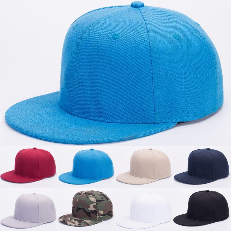 Classic Solid Plain Snapback Hat With Adjustable Fit For Men And Women