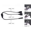 DC Cord 5.5*2.1mm Female To Dual USB Female Extension Cable Power Splitters Supply Adapter Charger Converter