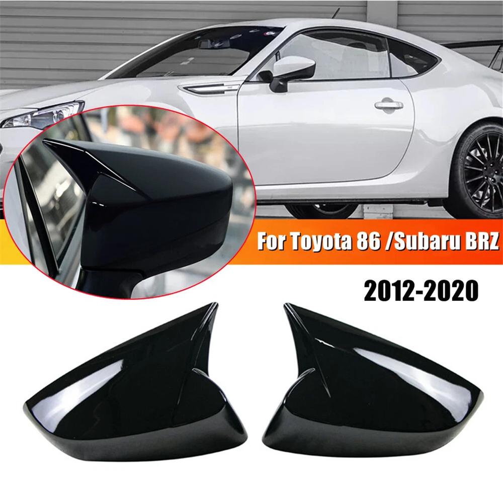 Glänzende Schwarze Hupen-Style Seitenspiegelabdeckung Kappe Für Toyota 86 Subaru Brz 2012-2020