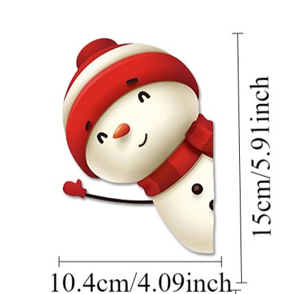 Santa Claus Snowman Elf Reindeer Car Stickers Waterproof Auto Rear Windshield Window Body Durable Vinyl Decals Christmas Decor