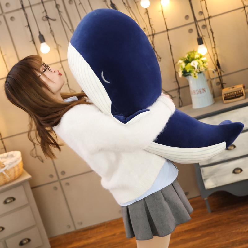 Super Soft Plush Toy Sea Animal Big Blue Whale Soft Toy Stuffed Animal  Birthday Gift