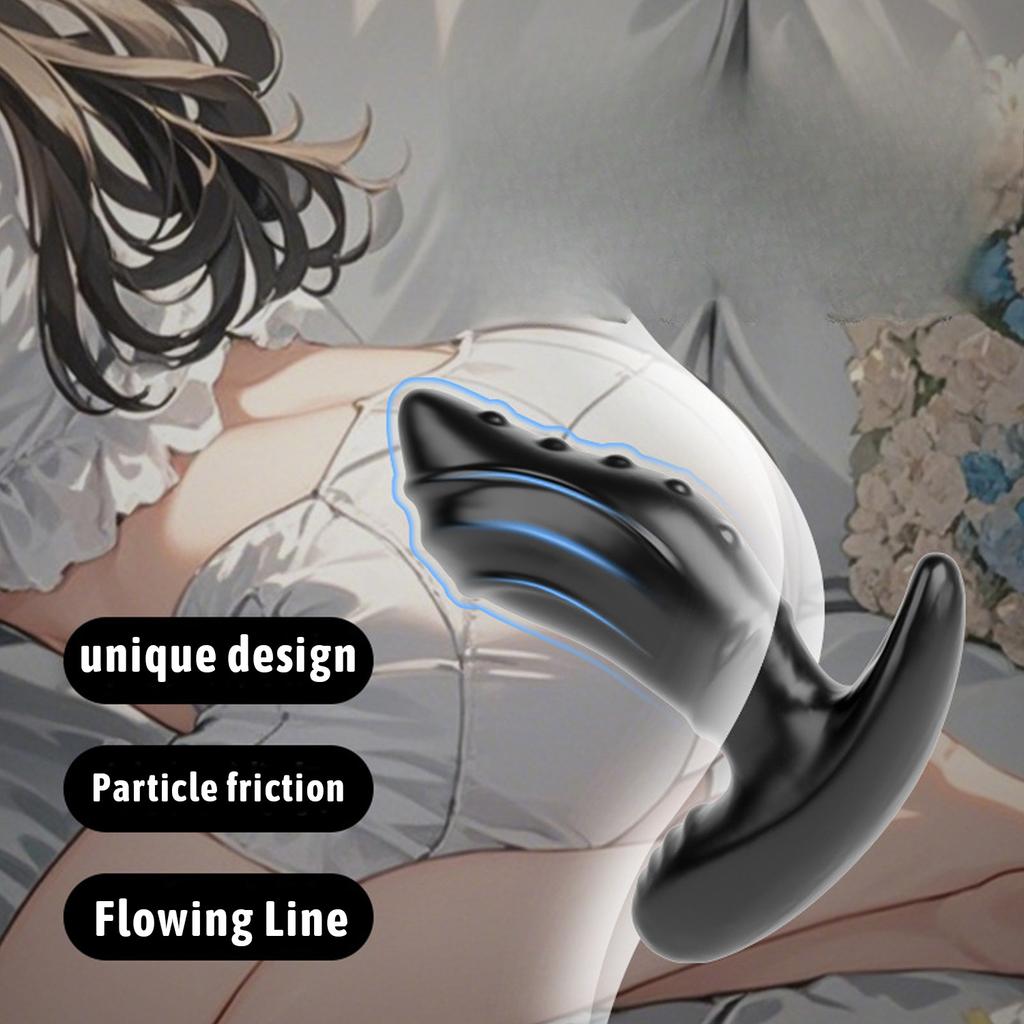 Anální kolík s T-základnou Nositelný anální kolík se 4 velikostmi Masáž prostaty pro muže Nositelný anální trenažér pro anální dilataci