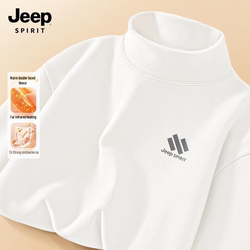 JEEP SPIRIT Men's Thermal Half-Turtleneck Long Sleeve Base Layer Top