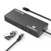 WAVLINK Thunderbolt 3 Mini Dock Docking Station Dual 4K Max 5K Display Output 2 x DP Output Ports THB3 Port A Port Gigabit Ethernet Compatible with