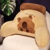 Non-Toxic Cartoon Bedside Soft Animal Capybara Backrest Sofa Cushion Triangle Plush Pillow Birthday Gifts